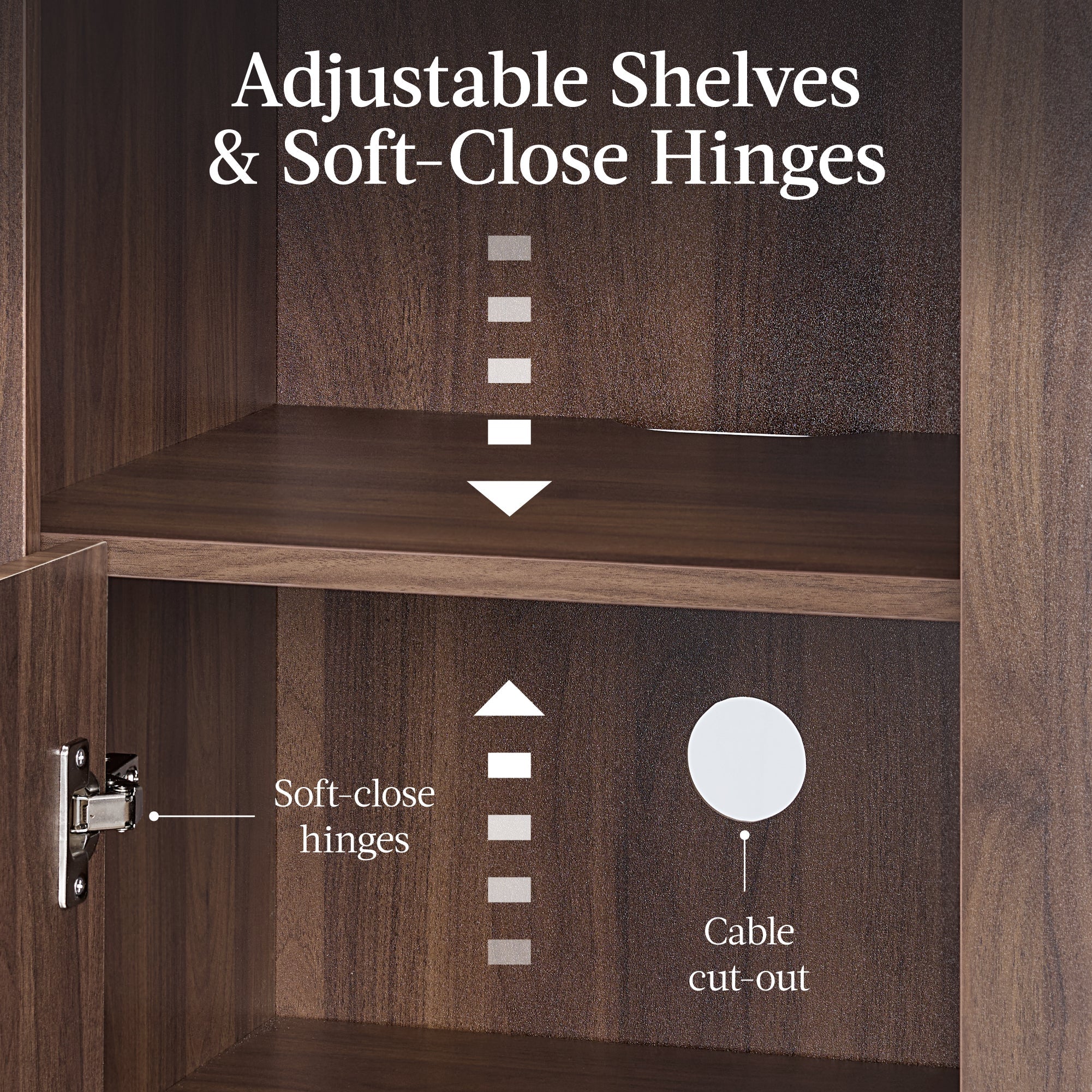 72\" Tall Narrow Arched Pantry Cabinet with Door 4-Tier Storage Cabinet with practical style for home spaces