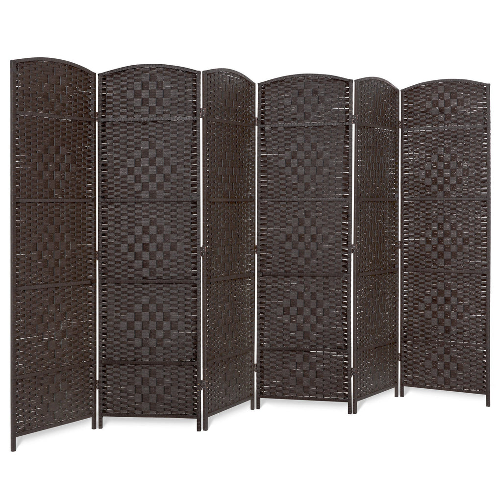 6ft Tall Room Divider 6-Panel Diamond Weave Folding Privacy Screen for home, family, and everyday needs