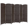 6ft Tall Room Divider 6-Panel Diamond Weave Folding Privacy Screen for home, family, and everyday needs