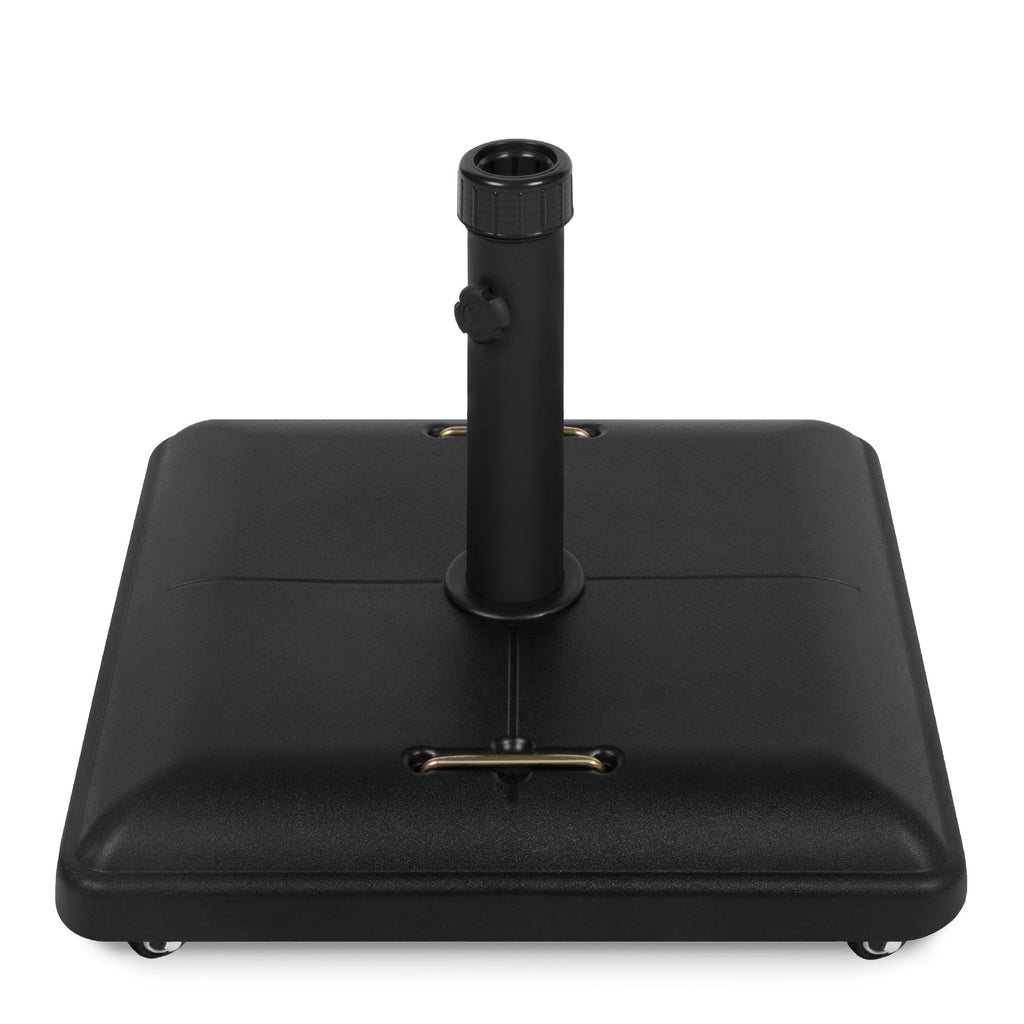 81lb. Heavy Duty Concrete Umbrella Base Stand with Wheels for outdoor comfort and convenience
