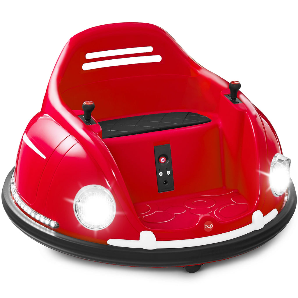 6V Kids Ride On Bumper Car Toy with Remote Harness Lights 360 Degree Spin with fun features for everyday play