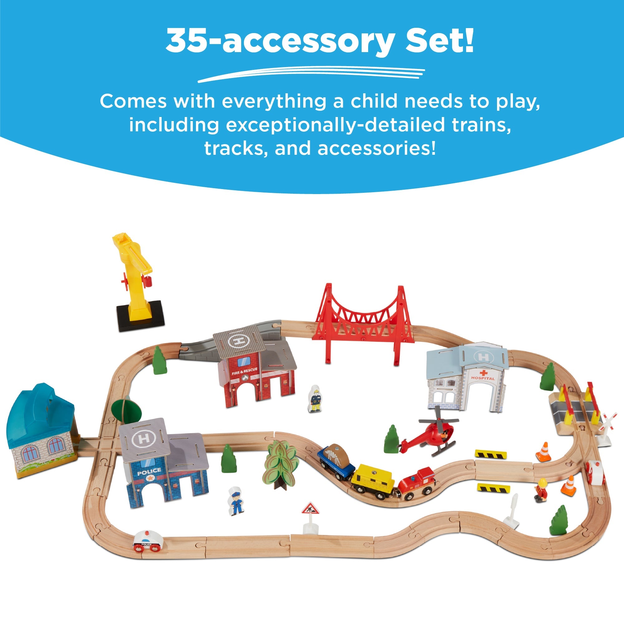 70-Piece Train Table Large Multipurpose Playset with Reversible Table Top with practical style for home spaces