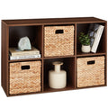 6-Cube Bookshelf 11in Storage Display with Removable Panels Customizable for simple setup and everyday use