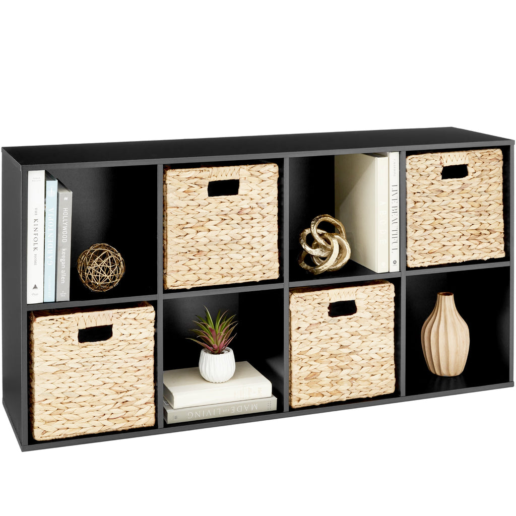 8-Cube Bookshelf 11in Storage Display with Removable Panels Customizable with reliable function and style