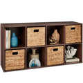 8-Cube Bookshelf 11in Storage Display with Removable Panels Customizable with reliable function and style