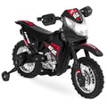 6V Kids Electric Ride-On Motorcycle Toy with Training Wheels Lights Music designed for kids' playtime and gifts