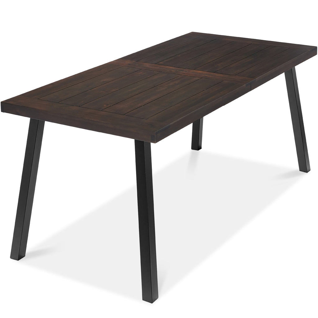 6-Person Indoor Outdoor Acacia Wood Dining Table for outdoor comfort and convenience