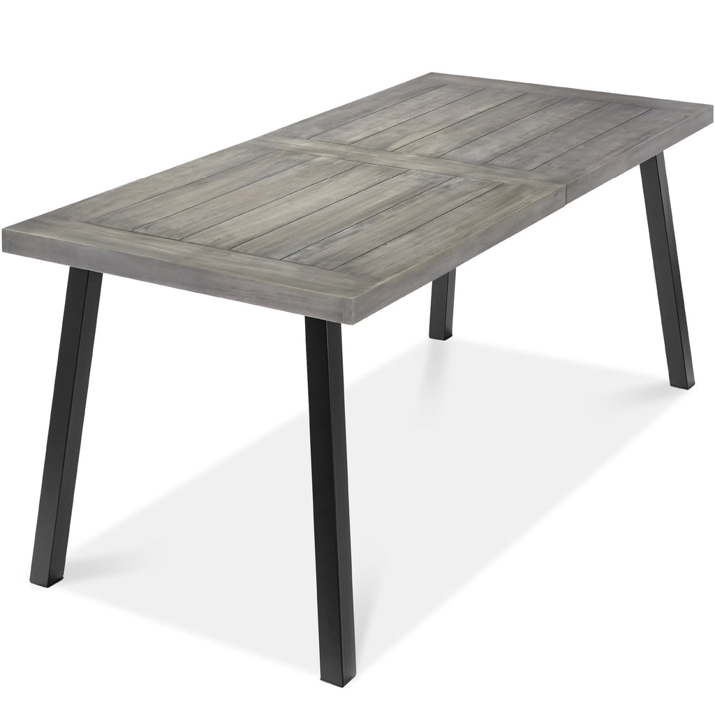 6-Person Indoor Outdoor Acacia Wood Dining Table for outdoor comfort and convenience