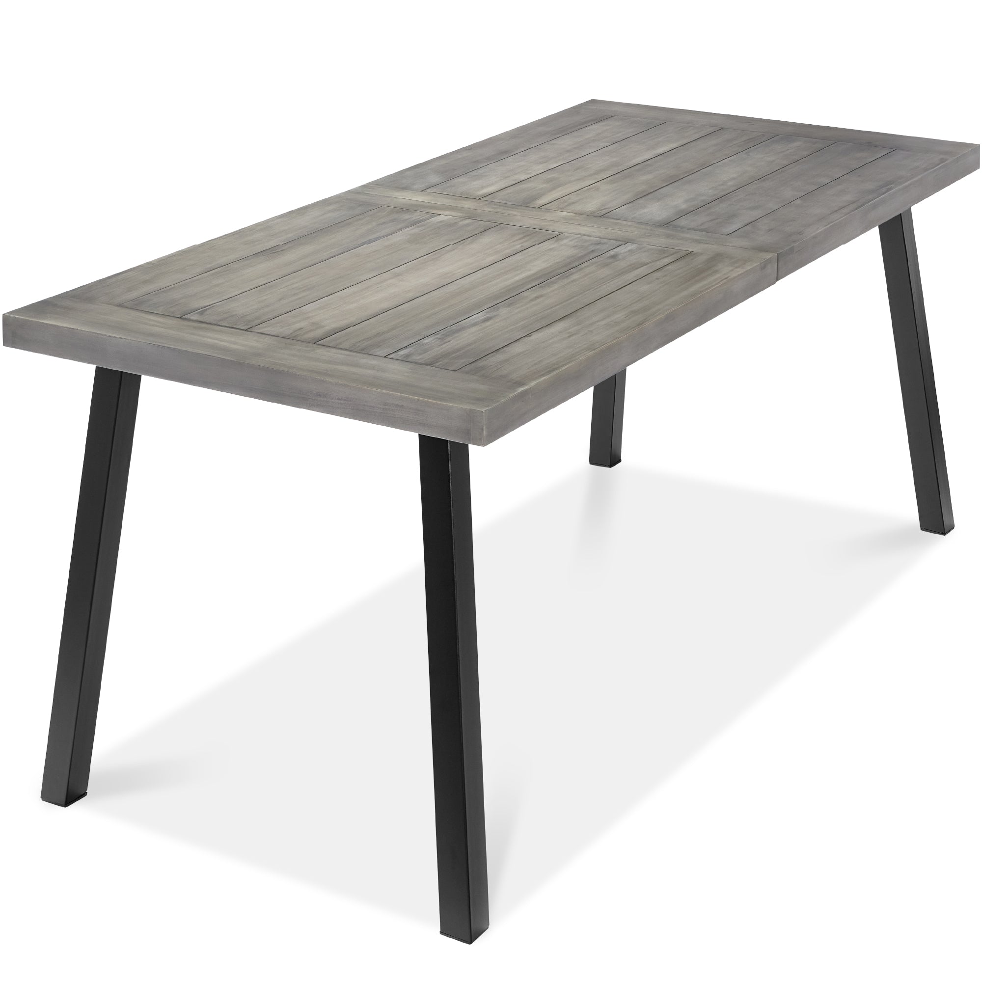 6-Person Indoor Outdoor Acacia Wood Dining Table for outdoor comfort and convenience